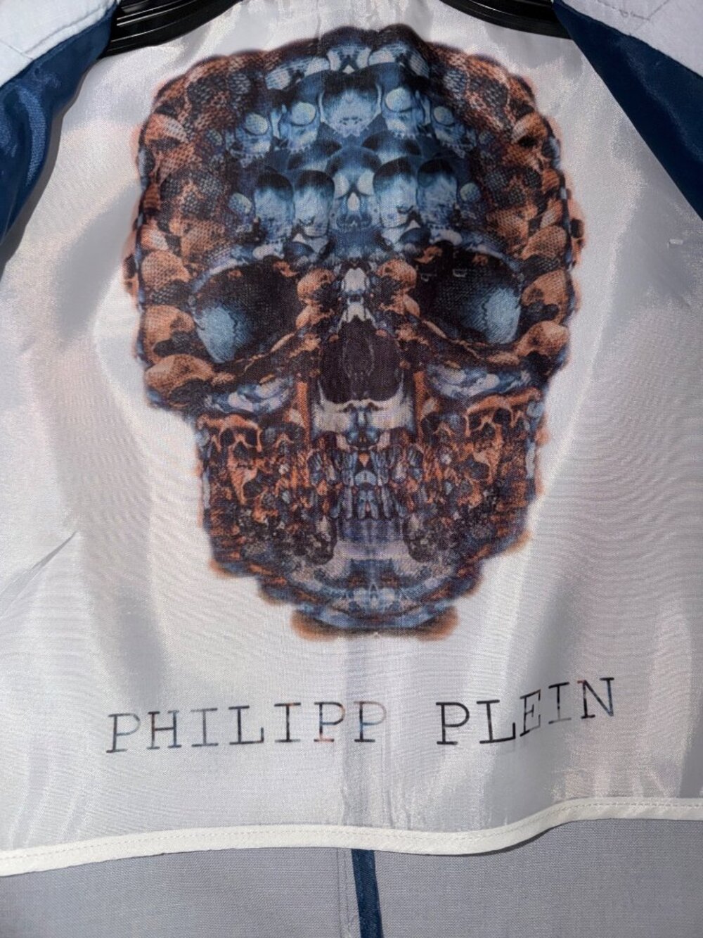Philipp Plein Homme Men’s Limited Edition Light Blue Skull Lined Blazer Sz L(?) - Picture 5 of 16